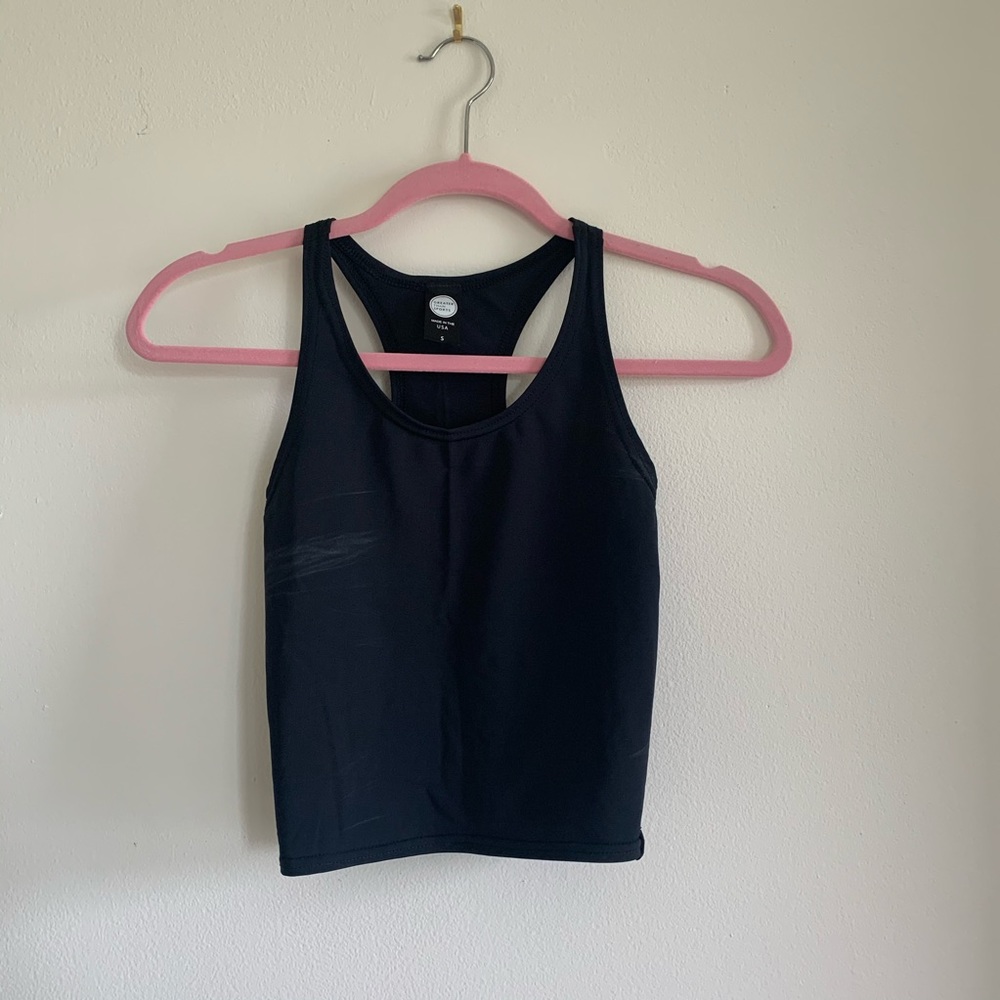 GTS black crop top